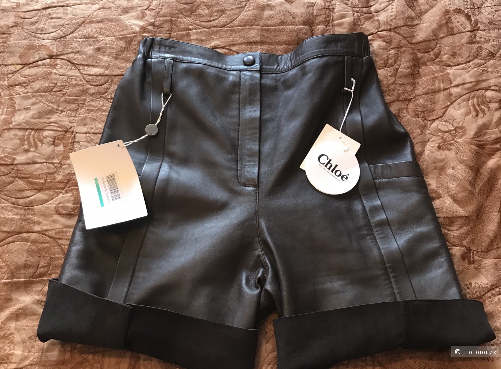 Кожаные шорты Chloe, размер 40FR