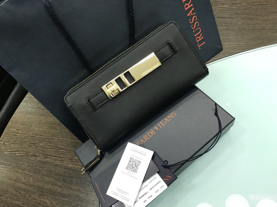 Женский кошелек Trussardi Jeans, размер 20 см х 10 см