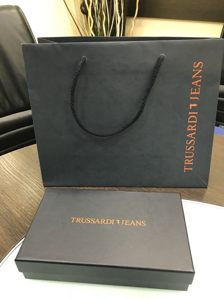 Женский кошелек Trussardi Jeans, размер 20 см х 10 см