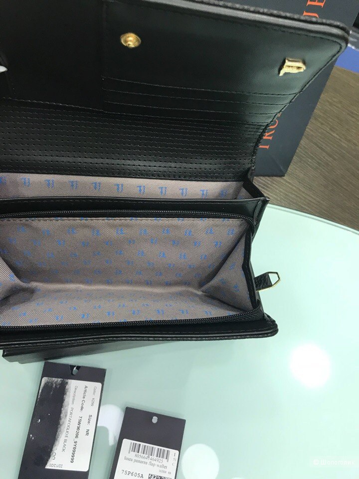 Женский кошелек Trussardi Jeans, размер 18 см х 11 см