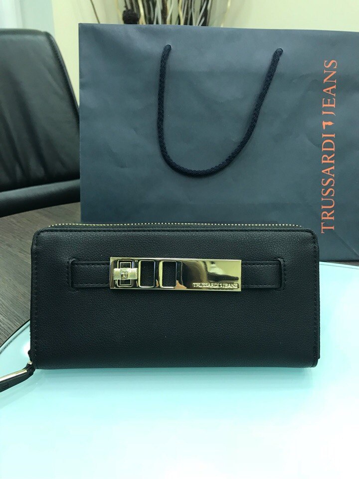Женский кошелек Trussardi Jeans, размер 20 см х 10 см