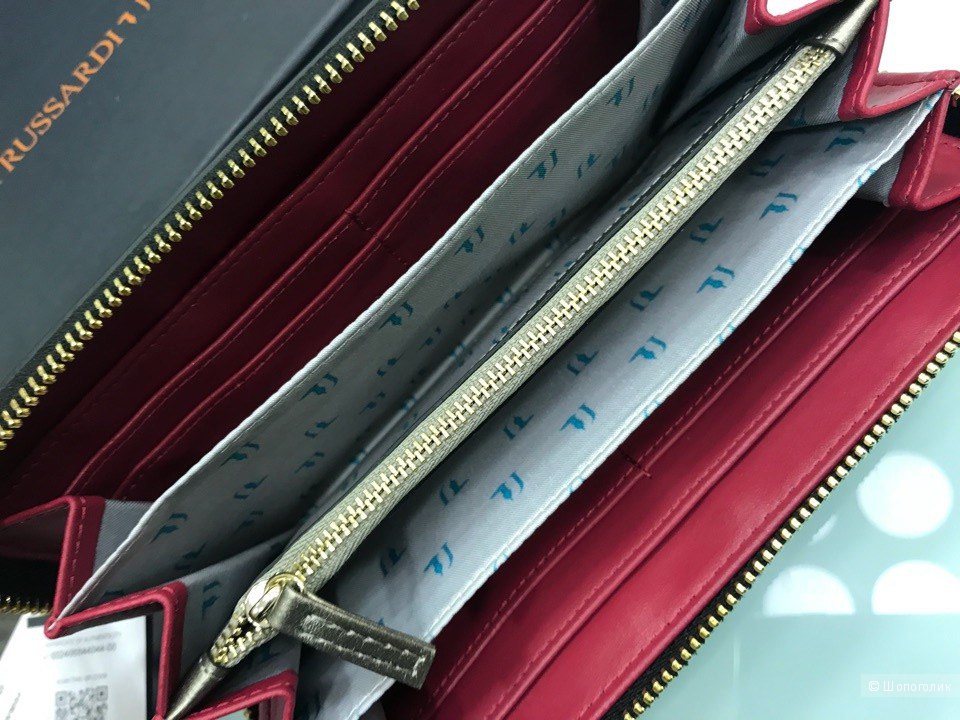 Женский кошелек Trussardi Jeans, размер 20 см х 10 см