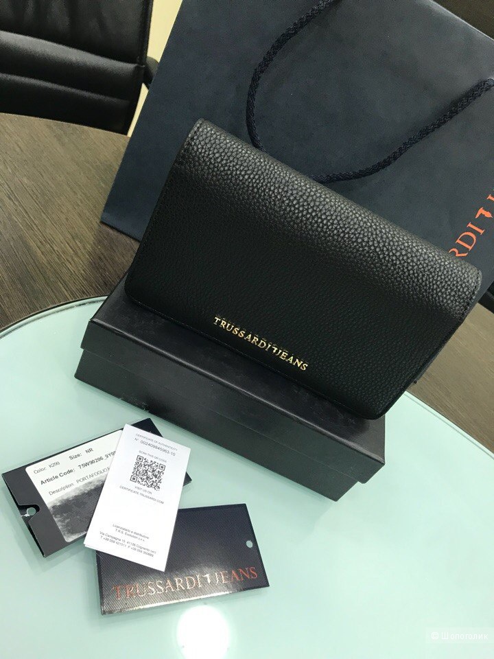 Женский кошелек Trussardi Jeans, размер 18 см х 11 см