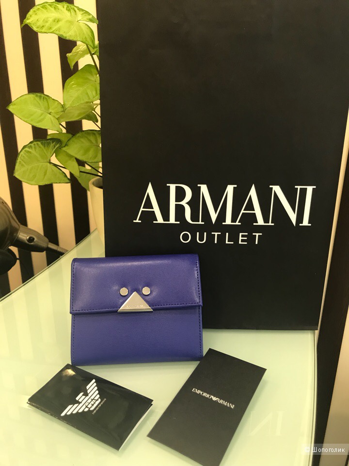 Женский кошелек Emporio Armani, размер 13 см х 11 см