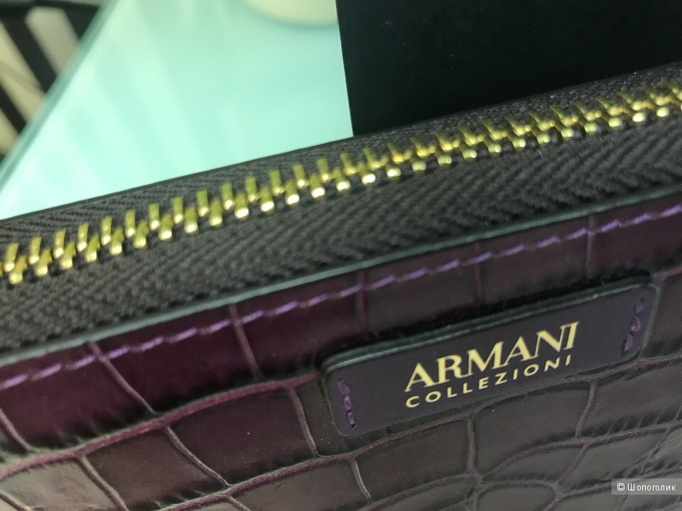 Женский кошелек Armani Collezioni, размер 19,5 см х 10 см