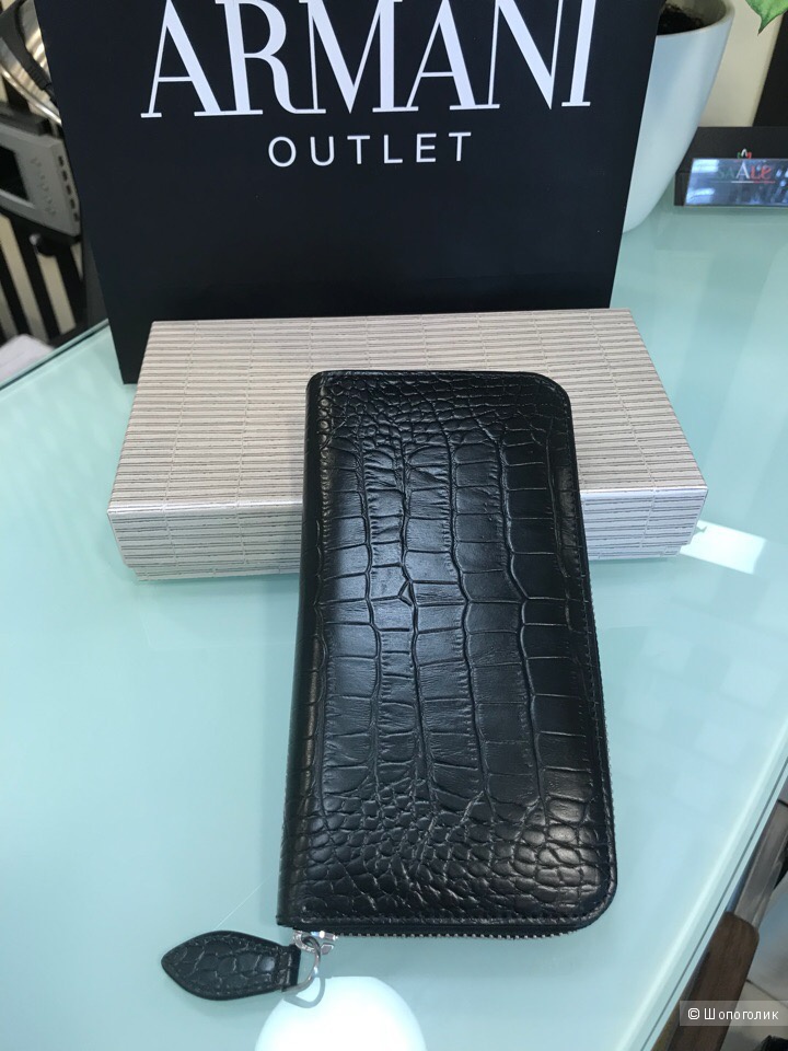 Женский кошелек Armani Collezioni, размеры 18,5 см х 9,5 см