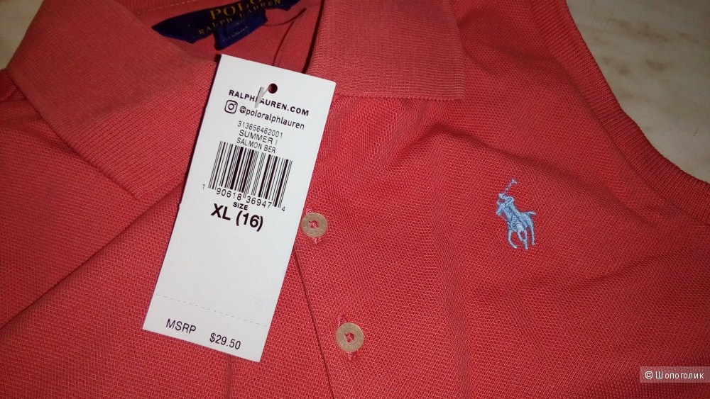 Майка-поло Ralph Lauren размер 16 лет на взрослый 42-44р
