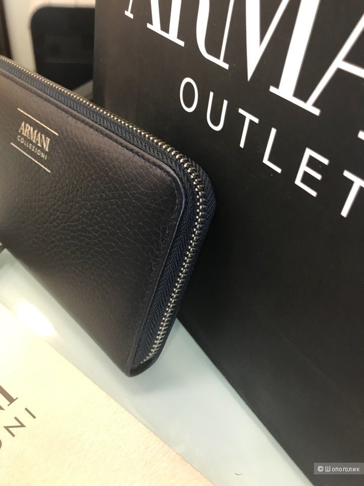Женский кошелек Armani Collezioni, размер 18,5 см х 9,5 см