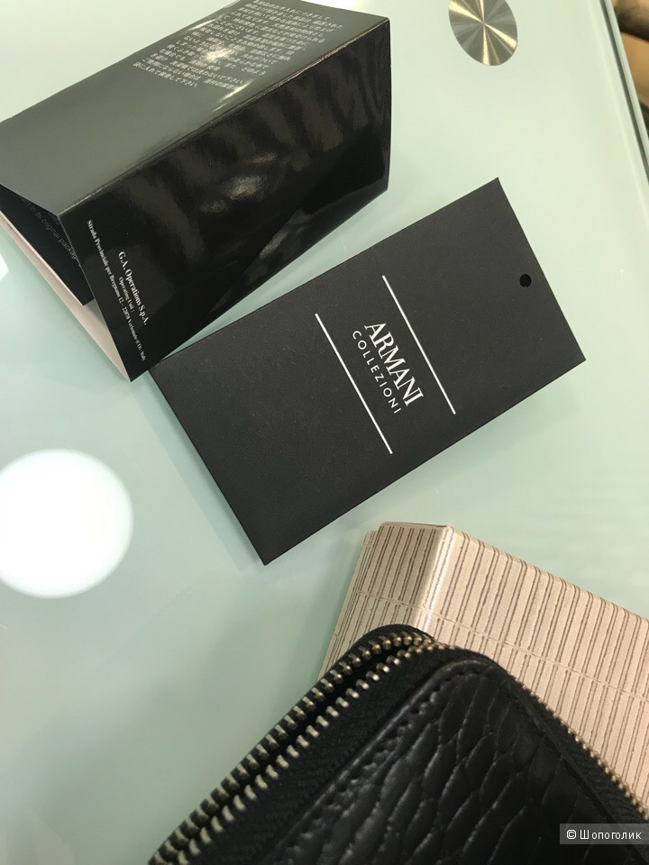 Женский кошелек Armani Collezioni, размеры 18,5 см х 9,5 см