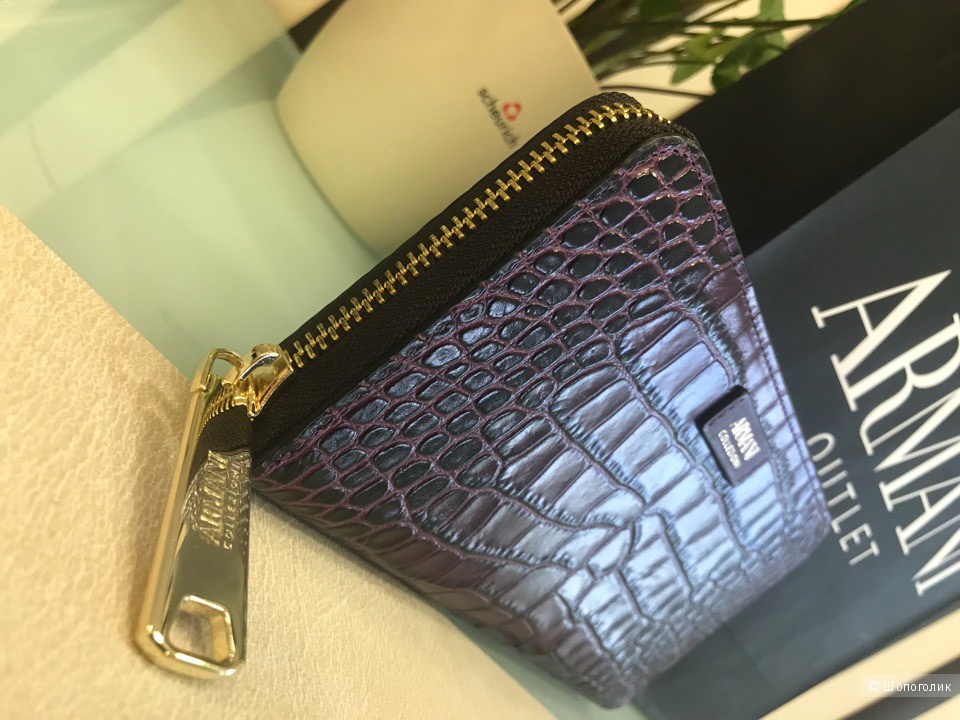 Женский кошелек Armani Collezioni, размер 19,5 см х 10 см