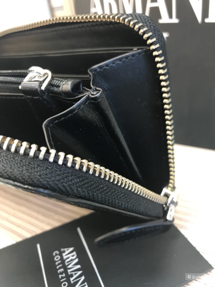 Женский кошелек Armani Collezioni, размеры 18,5 см х 9,5 см