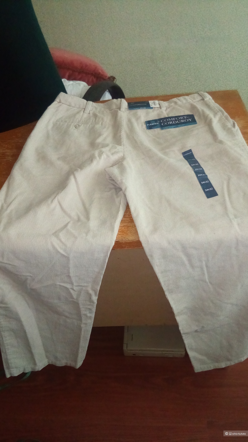 Джинсы вельветовые с Kohls мужские 34/32