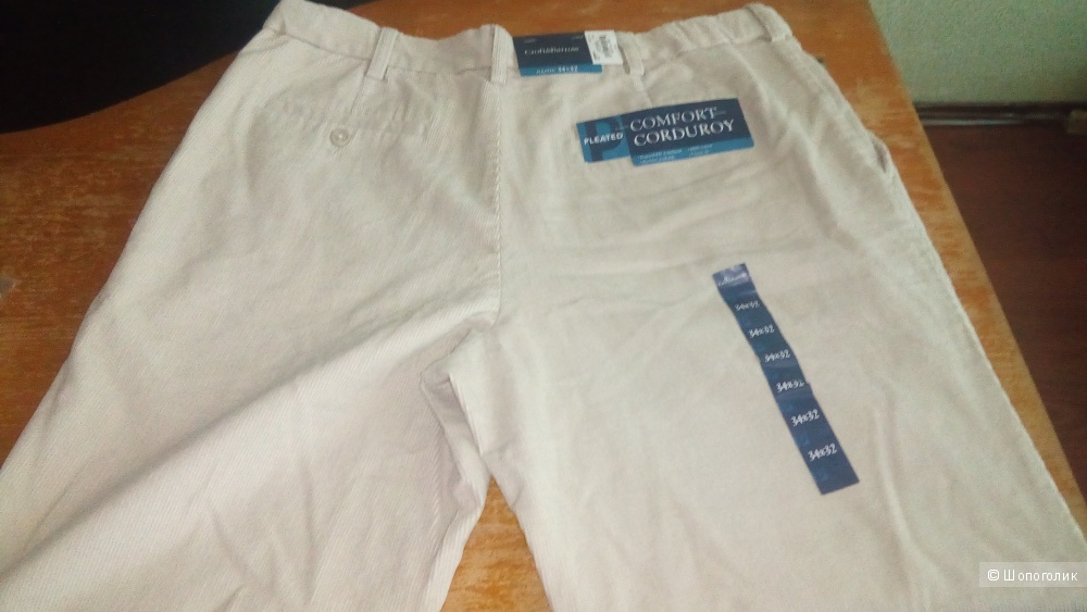 Джинсы вельветовые с Kohls мужские 34/32