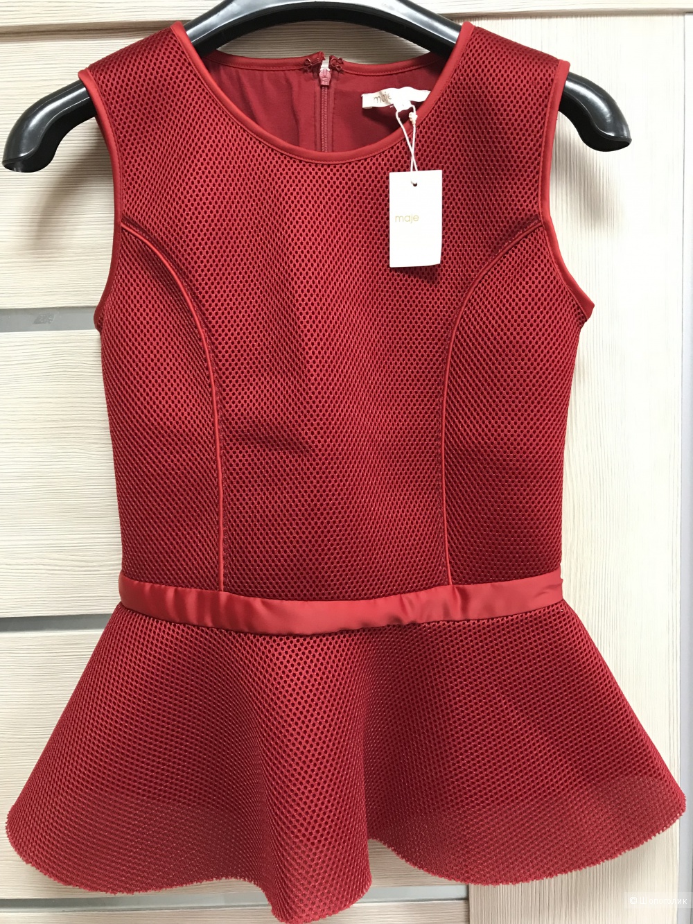 Блуза с баской Maje, размер 1, 40-42 рос