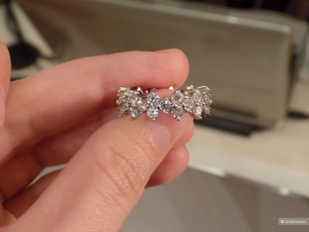 Кольцо Tiffany серебряное, размер 16