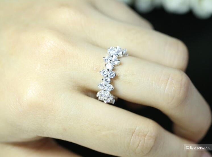 Кольцо Tiffany серебряное, размер 16