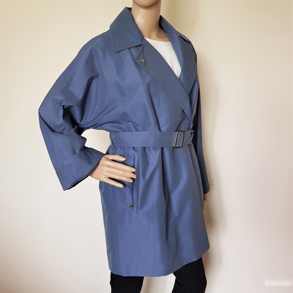 Плащ свободного кроя с поясом MaxMara. р.44 it (42-44-46-48)