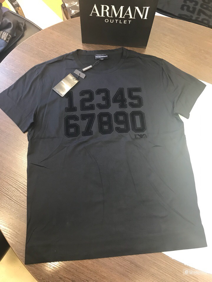 Мужская футболка Emporio Armani, размер S, M, L, XL, XXL