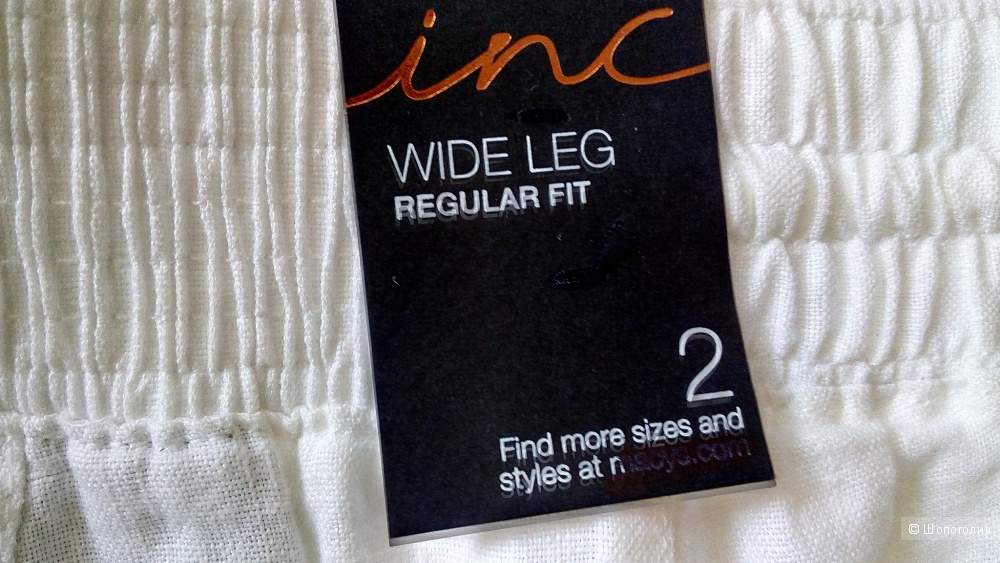 Льняные брюки INC, размер 2