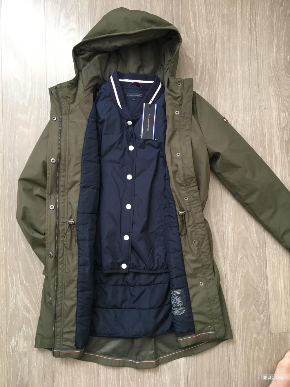 Новая парка+бомбер Tommy Hilfiger S