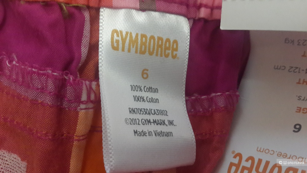 Шорты для девочки gymboree, размер 6