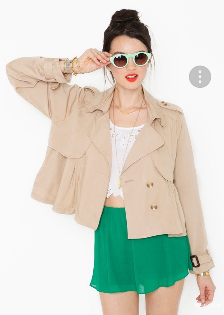 Devided by H&M :  cropped trench coat, 46-48