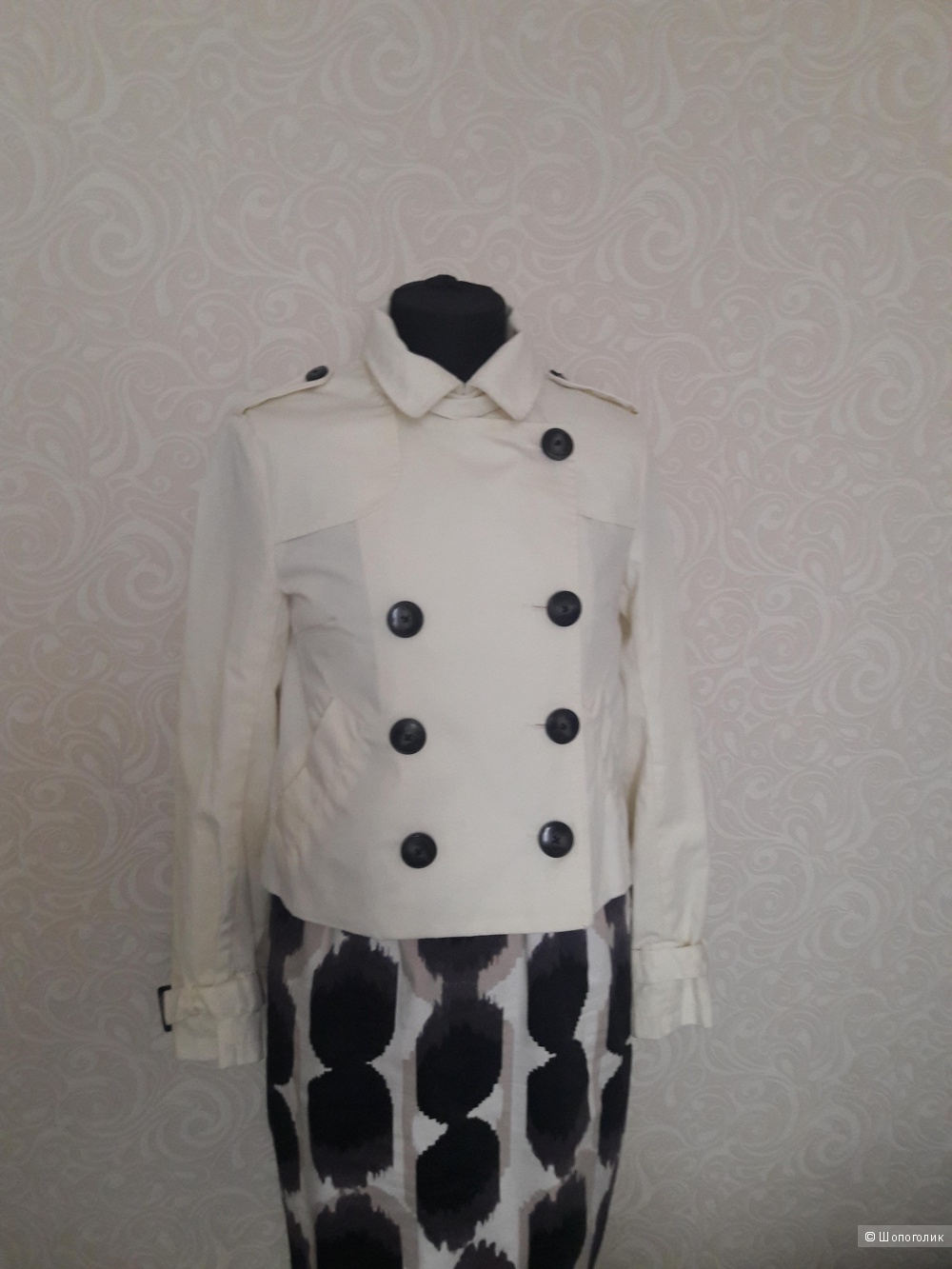 Devided by H&M : cropped trench coat, 46-48