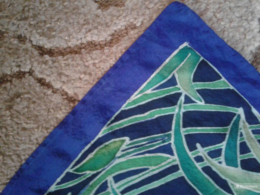 Платок шелковый ручная роспись ноунейм