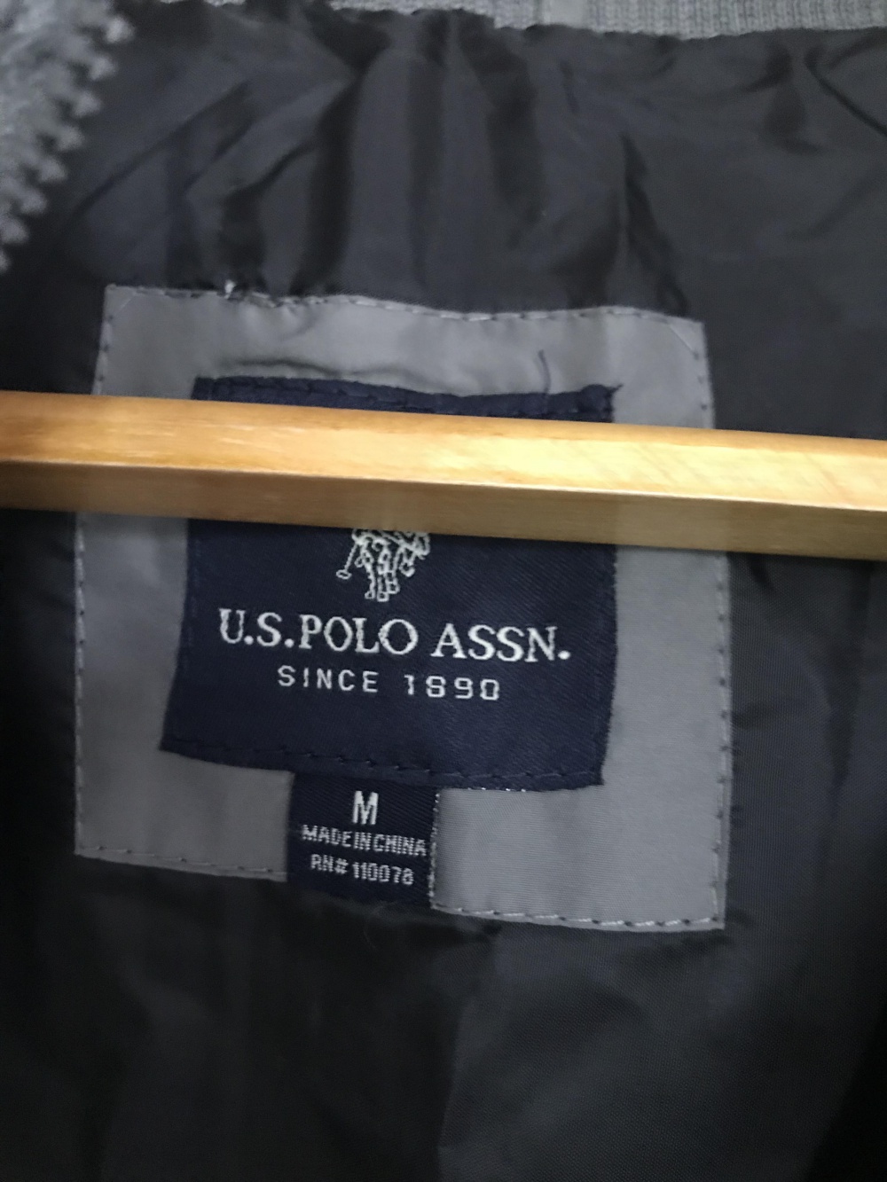 Пуховик зимний us polo assn, размер м