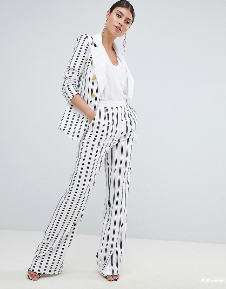 Брюки льняные H&M р.46