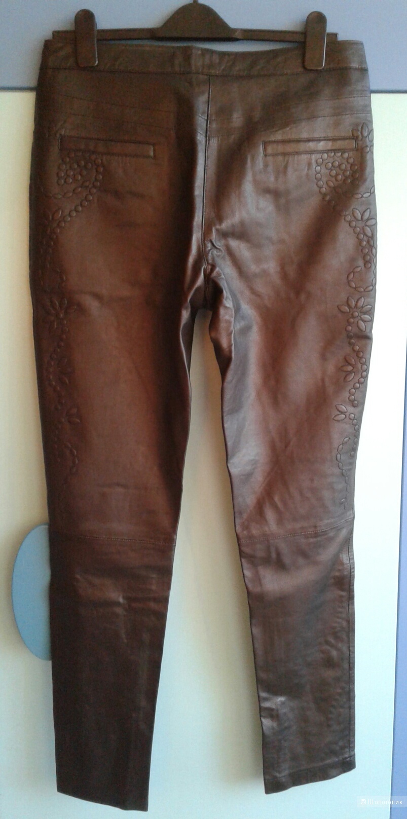Кожаные брюки ASOS размер UK 12 eu 40 на рос. 46-48