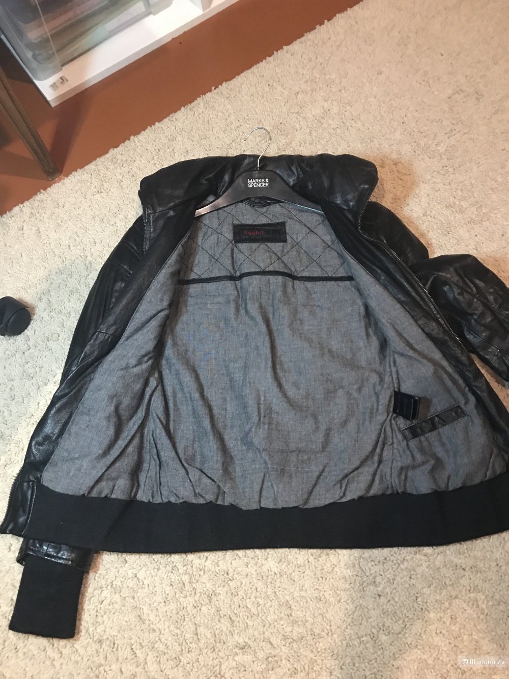 Кожаная куртка , размер XS