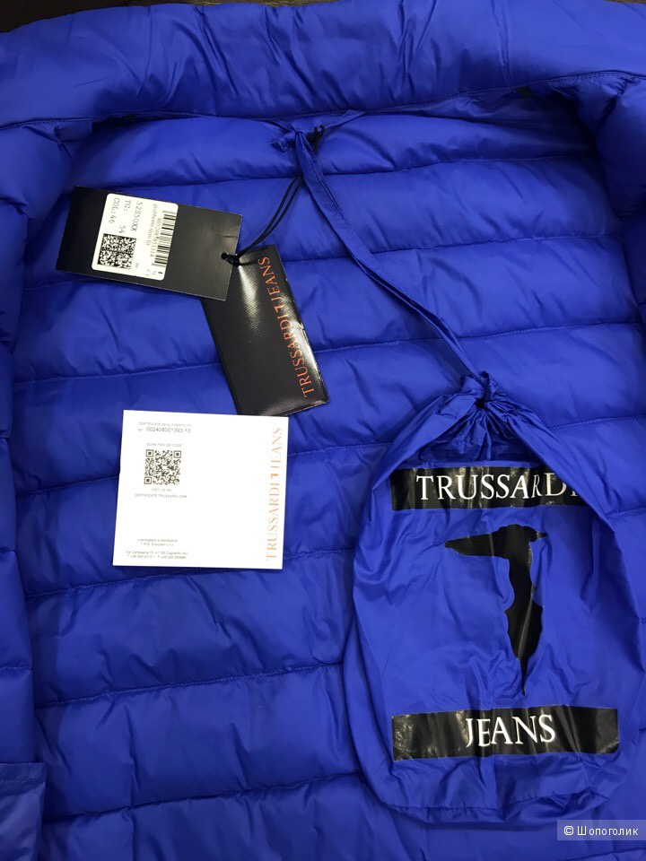 Мужской пуховик Trussardi Jeans, размер 54