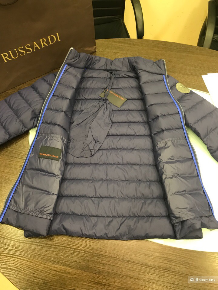 Мужской пуховик Trussardi Jeans, размер 50