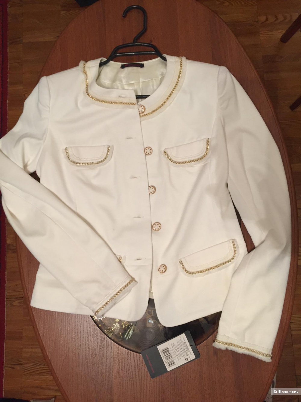 Белый жакет\ пиджак р.44-46 фирма Moda-L