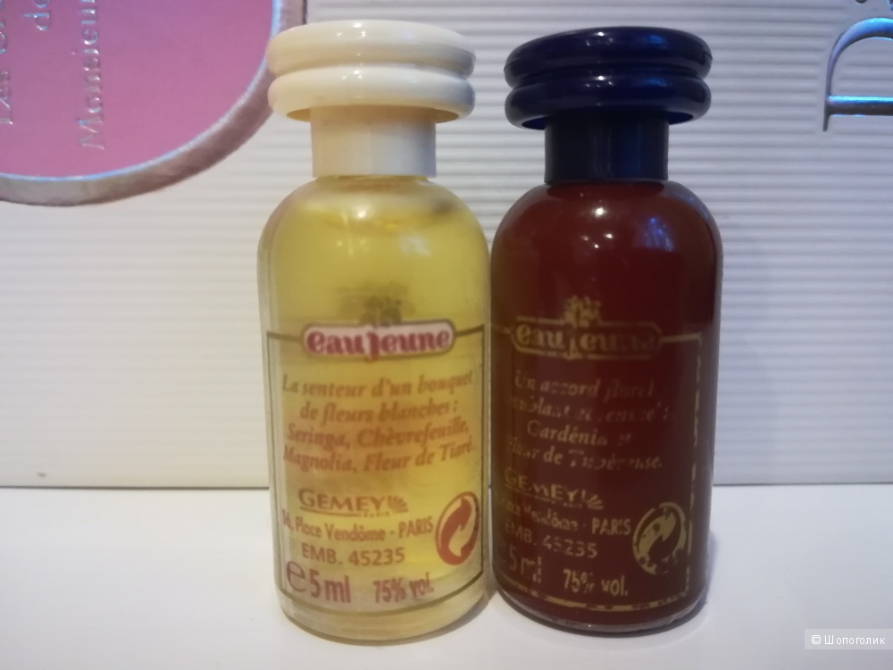 Сет 2 миниатюры - Eau Jeune Франция : Fleur à Fleur 5 мл. + Eau Jeune Viva Passion 5 мл.