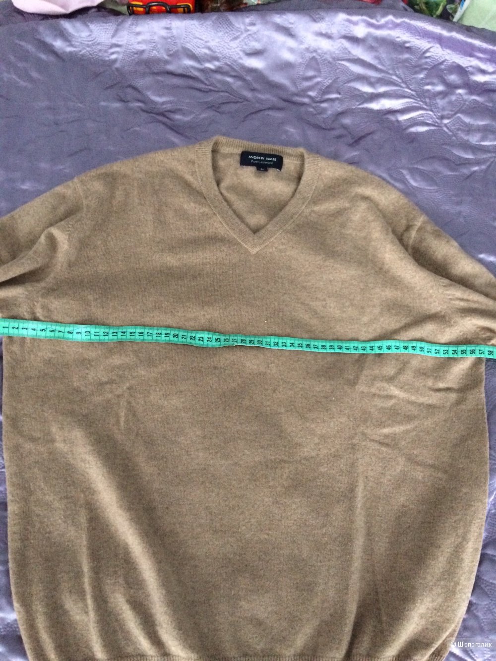 Кашемировыей свитер  Andrew James  50-52