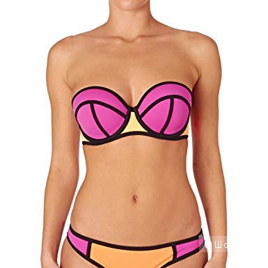 Трехцветный купальник Lepel swim. 36D/80D, 12UK. На рос. 48