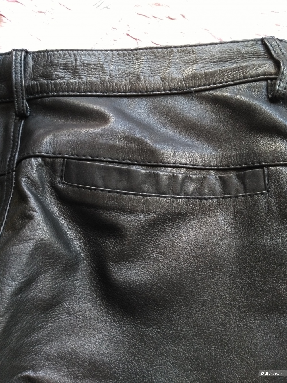 Кожаные брюки H&MStudio 31 размер