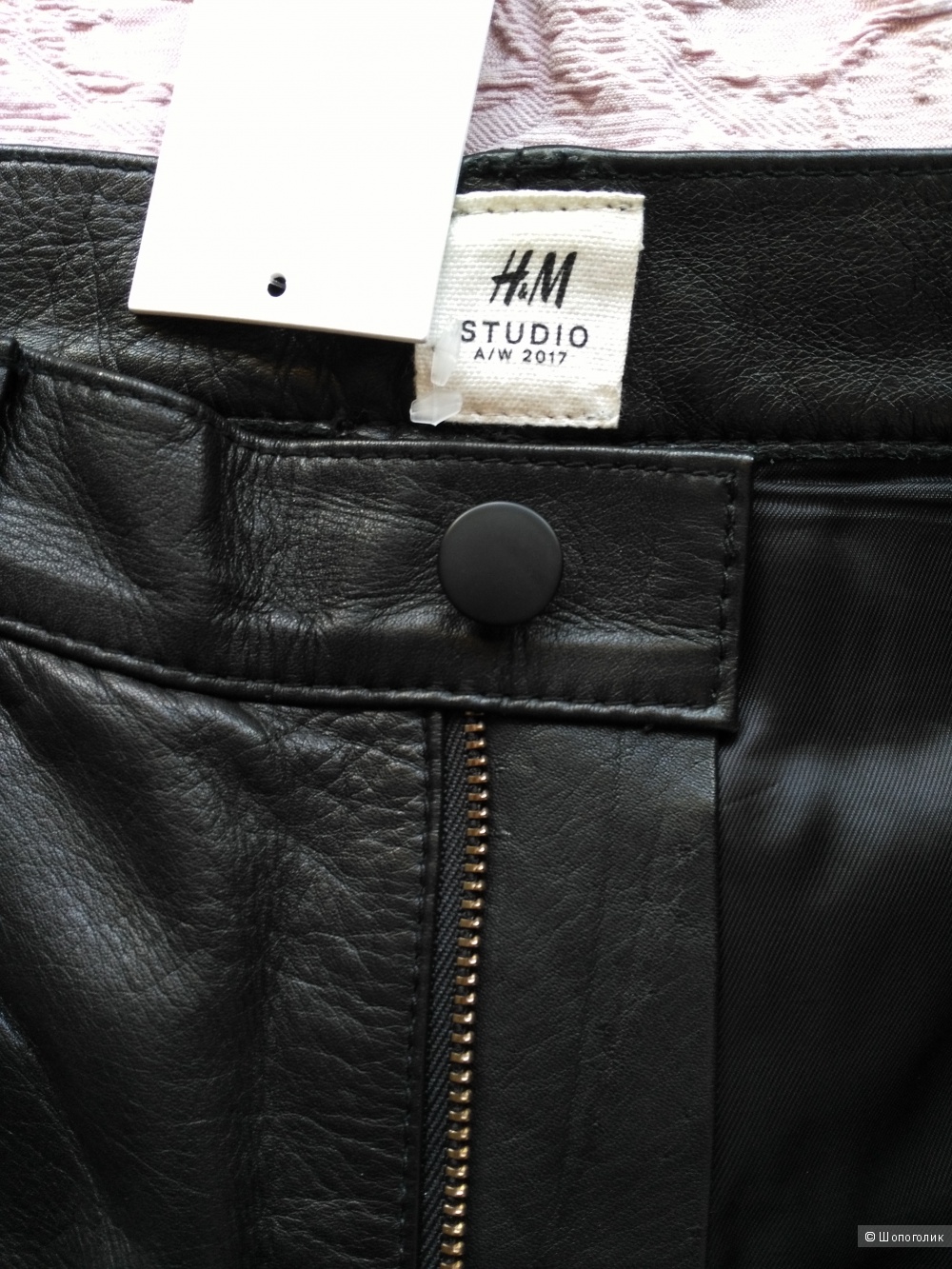 Кожаные брюки H&MStudio 31 размер
