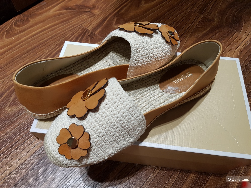 MICHAEL KORS кожаные эспадрильи р. 39-39.5