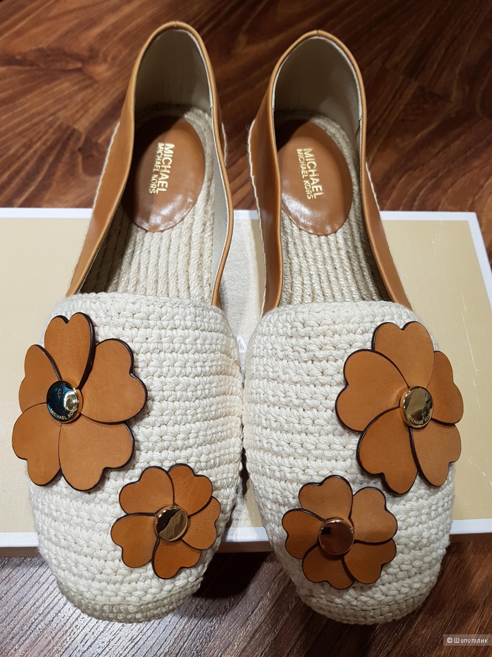 MICHAEL KORS кожаные эспадрильи р. 39-39.5