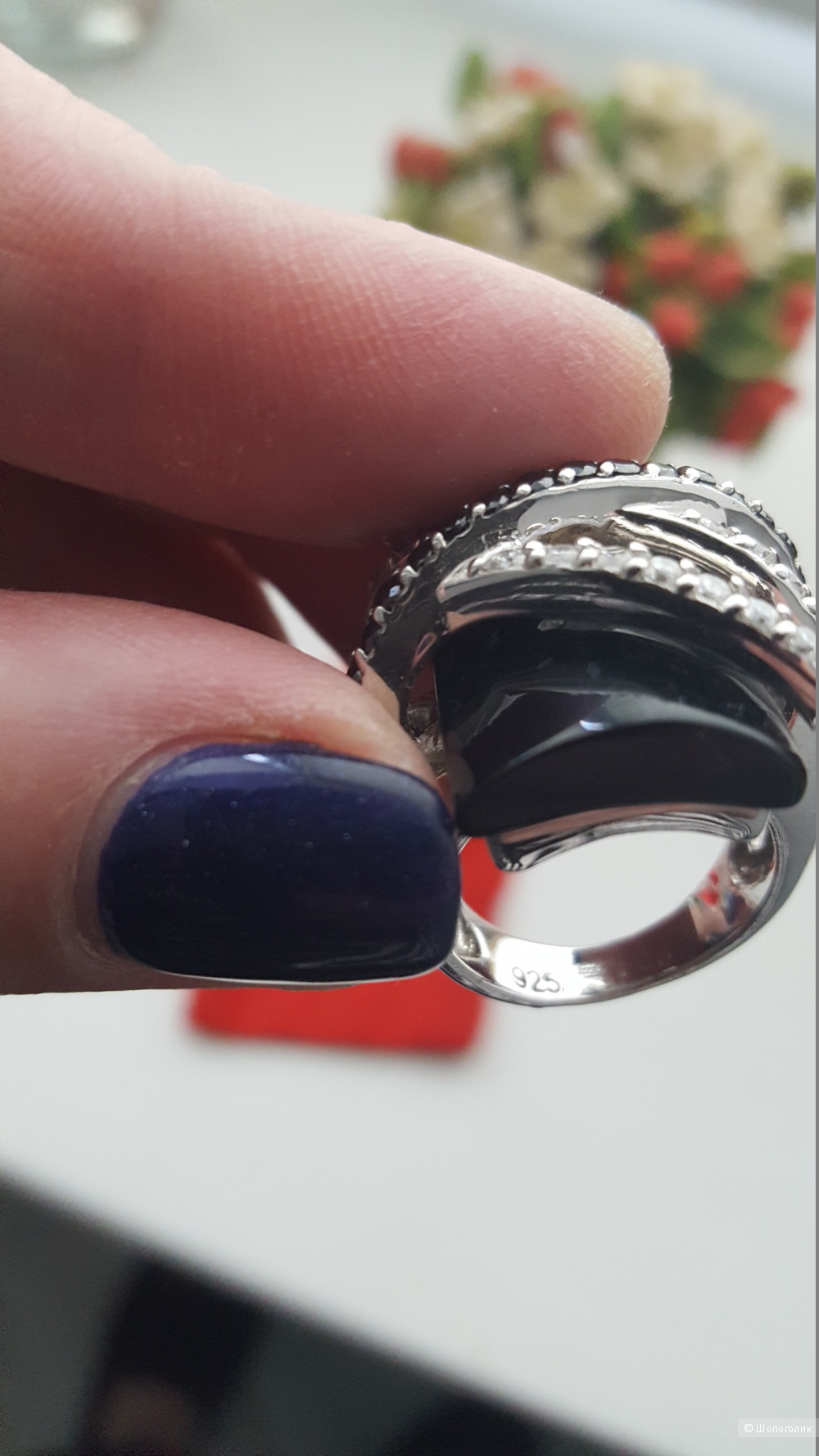 Кольцо 17.5 р-ра и серьги из серебра, YARRA