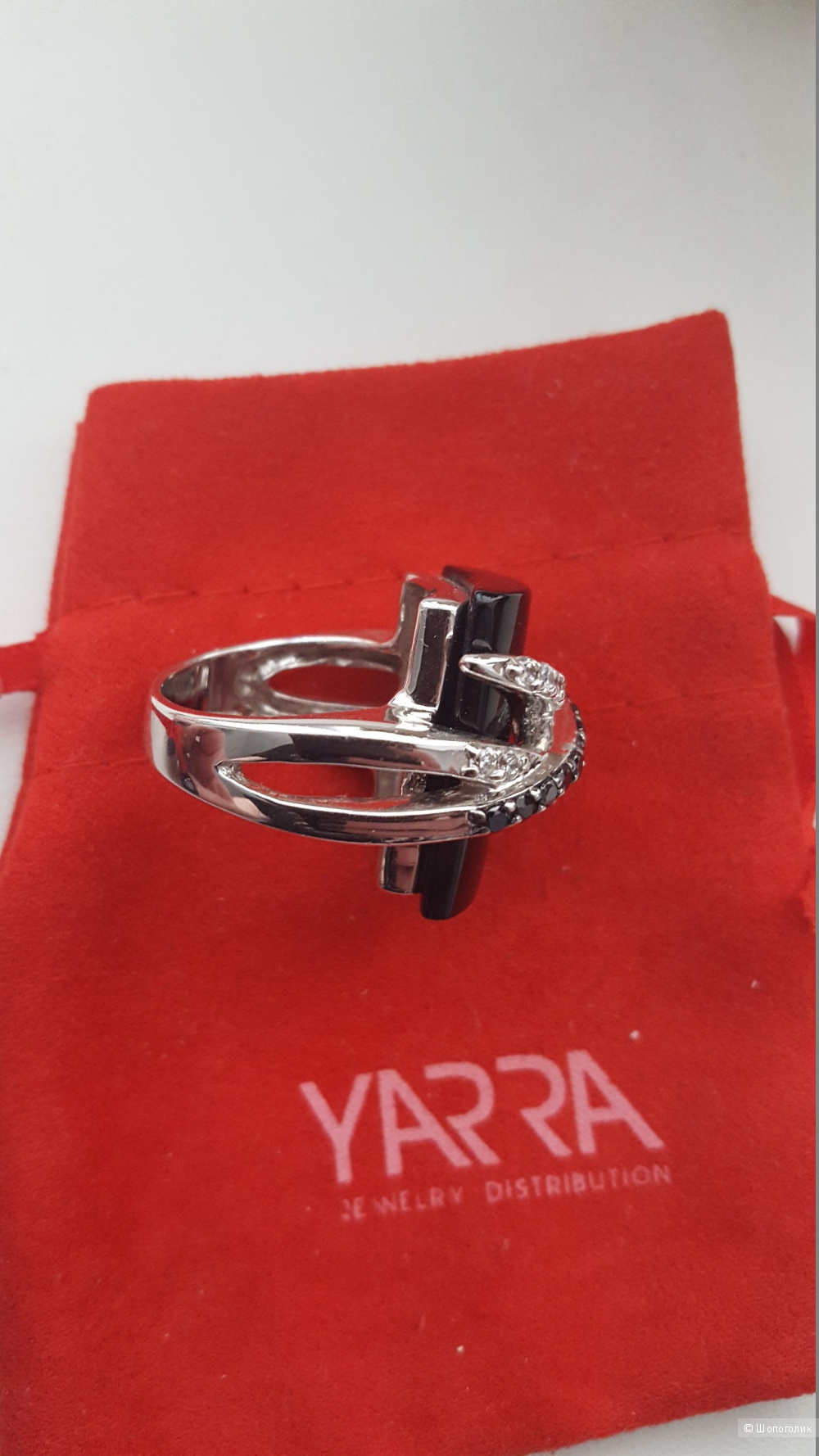 Кольцо 17.5 р-ра и серьги из серебра, YARRA