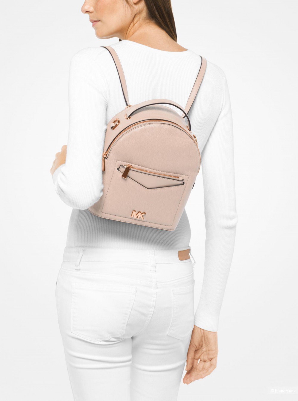 Кожаный рюкзак Michael Kors Jessa small backpack