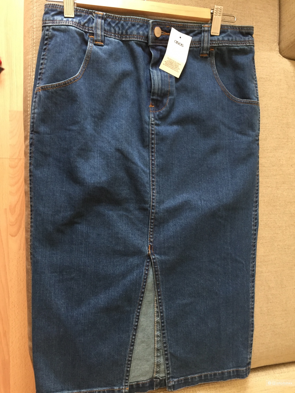 Джинсовая юбка-карандаш Asos, размер 42-44