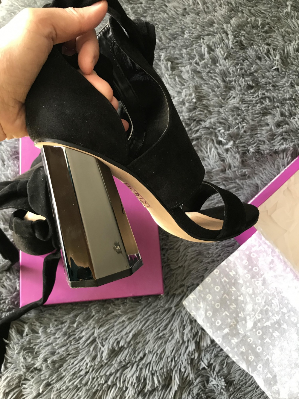 Замшевые босоножки River Island 5uk-38eur