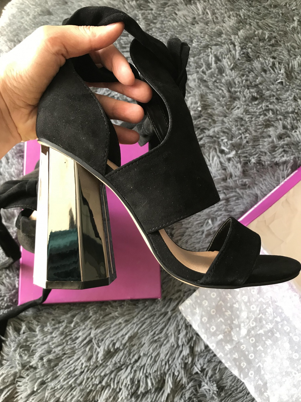 Замшевые босоножки River Island 5uk-38eur