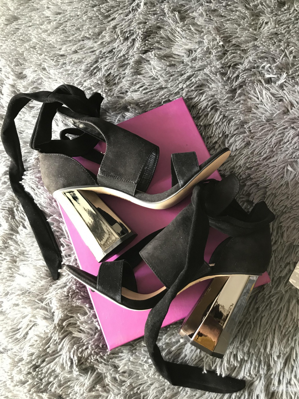Замшевые босоножки River Island 5uk-38eur