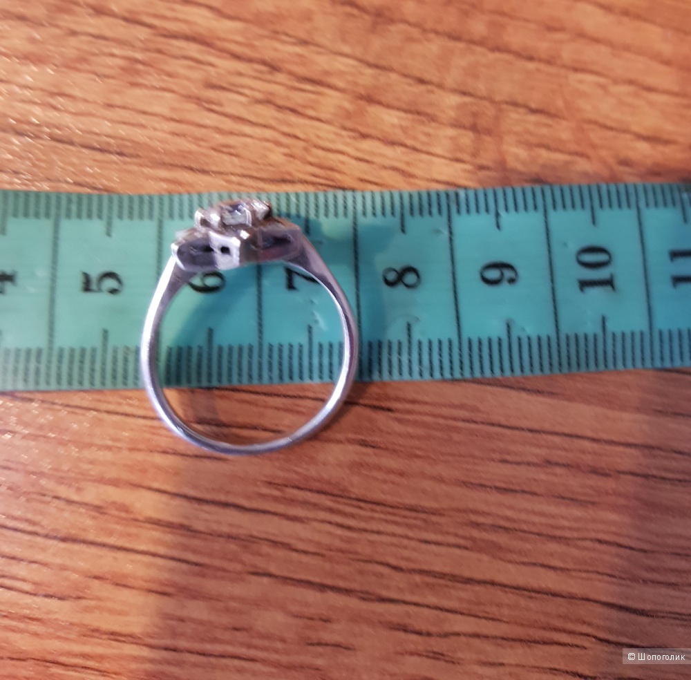 Комплект кольцо + серьги, серебро 785